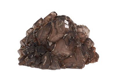 Lot 236 - A SMOKY QUARTZ CLUSTER