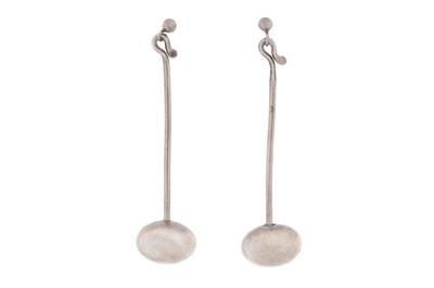 Lot 424 - GEORG JENSEN Ι A PAIR OF PENDENT EARRINGS