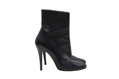 Lot 206 - Christian Louboutin Black Heeled Ankle Boot - Size 38