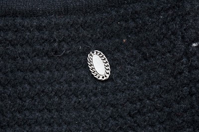 Lot 244 - Chanel Black Cashmere Textured Knit Dress - Size 36
