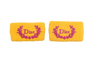 Lot 137 - Christian Dior Sunflower Yellow Sweatbands