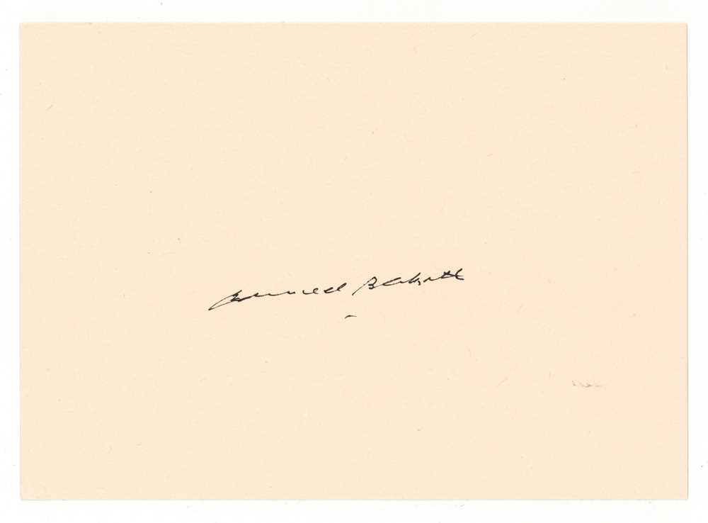 Lot 292 - Beckett (Samuel)