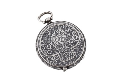 Lot 294 - A rare late 19th / early 20th century Armenian silver and niello vesta case, Van circa 1900