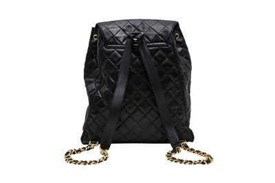 Lot 295 - Chanel Black CC Drawstring Backpack