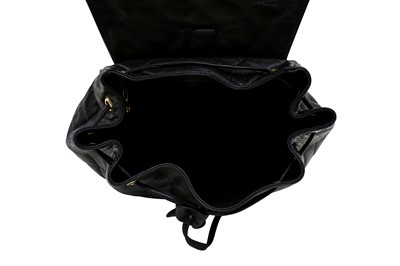 Lot 295 - Chanel Black CC Drawstring Backpack