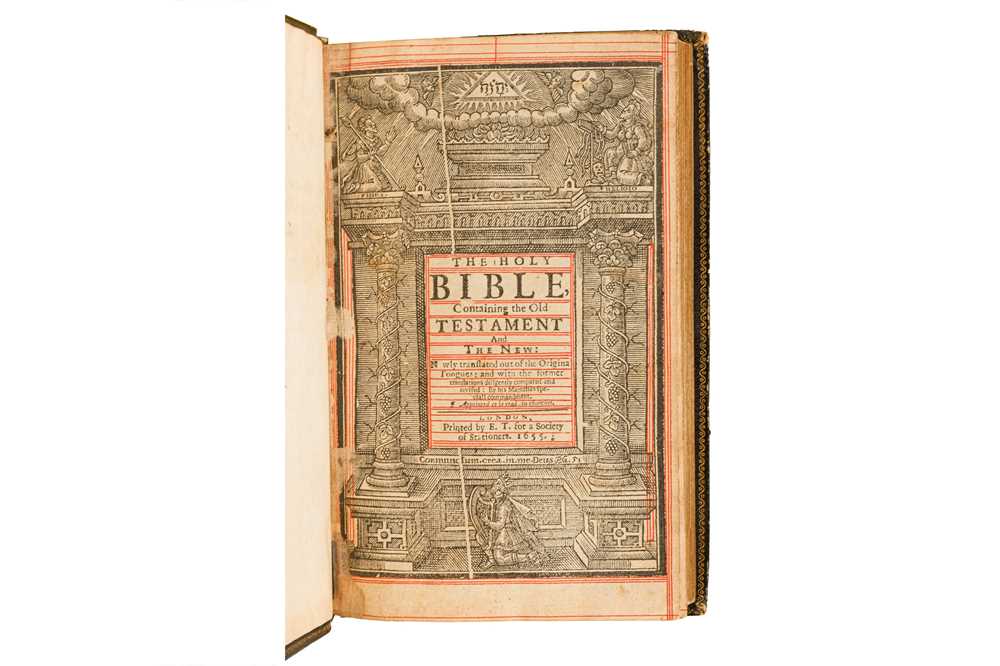Lot 20 - Bibles. Biblia sacra. 1593 & Bible Containing the Old Testament and the New, 1655
