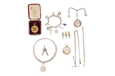 Lot 30 - POCKET WATCHES AND CHAINS