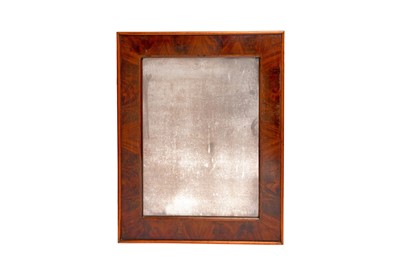 Lot 378 - A MAHOGANY RECTANGULAR MIRROR, 19TH CENTURY