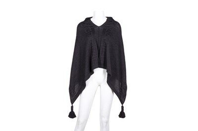 Lot 193 - Fendi Grey Wool FF Poncho