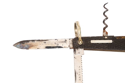Lot 52 - A RARE ANTIQUE SPORTSMAN'S UTILITY KNIFE