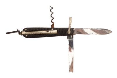 Lot 52 - A RARE ANTIQUE SPORTSMAN'S UTILITY KNIFE