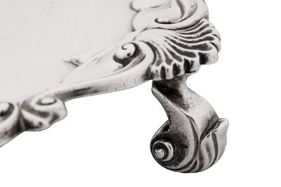 Lot 521 - An early Victorian sterling silver salver, London 1837 by James Charles Edington