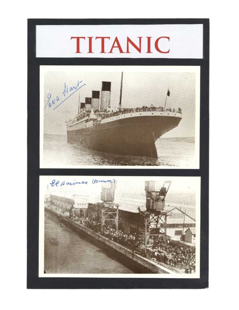 Lot 448 - Titanic Interest.- Eva Hart and Edith Haisman