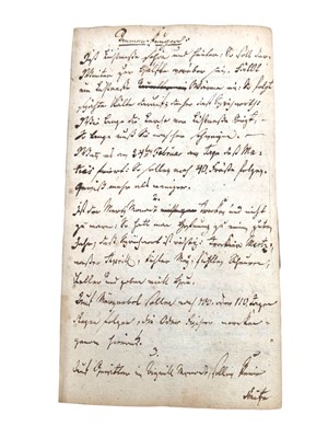 Lot 9 - c. 18th. - Manuscript notebook in German