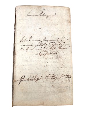 Lot 9 - c. 18th. - Manuscript notebook in German