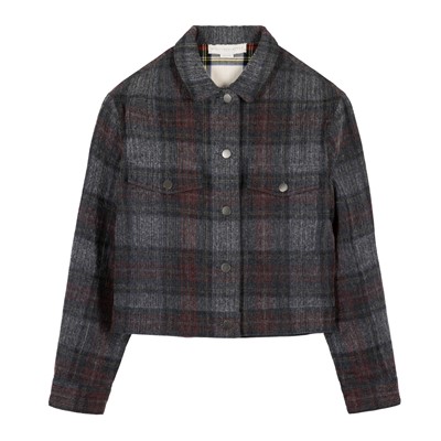 Lot 676 - Stella McCartney Grey Tartan Jacket - Size 36