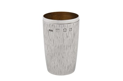 Lot An Elizabeth II modernist sterling silver beaker, London 1972 by Gerald Benney (1930-2008)