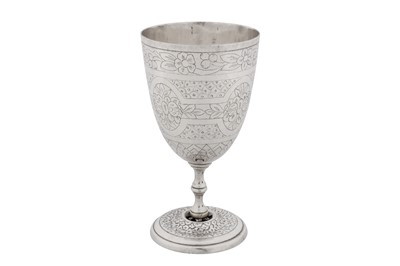 Lot 288 - A late 19th century Egyptian silver goblet, Cairo circa 1890 by Markar Gulian