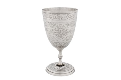 Lot A late 19th century Egyptian silver goblet, Cairo circa 1890 by Markar Gulian