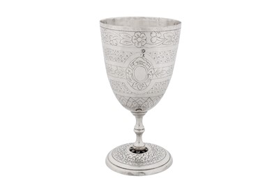 Lot 288 - A late 19th century Egyptian silver goblet, Cairo circa 1890 by Markar Gulian