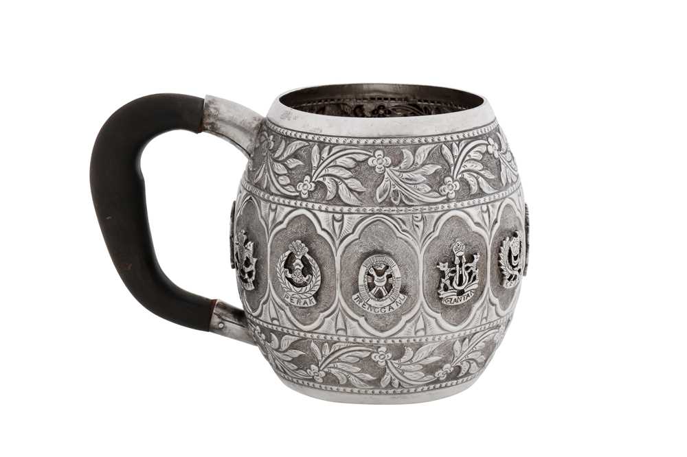 Lot 245 - A mid-20th century Malay silver mug, probably Penang circa 1960