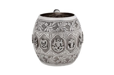 Lot 245 - A mid-20th century Malay silver mug, probably Penang circa 1960