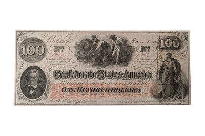 Lot 157 - CONFEDERATE STATES, 100 DOLLARS T41.