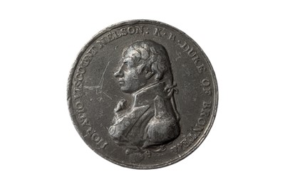 Lot 196 - MATTHEW BOULTON’S MEDAL FOR TRAFALGAR, 1805, PRESENTED TO HENRY CLARKE OF HMS VICTORY.