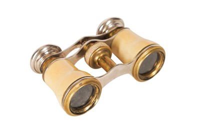 Lot 307 - A PAIR OF ASPREY IVORINE OPERA GLASSES