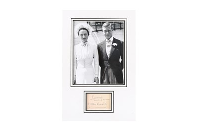 Lot 544 - Edward and Wallis, the Duke and Duchess of Windsor