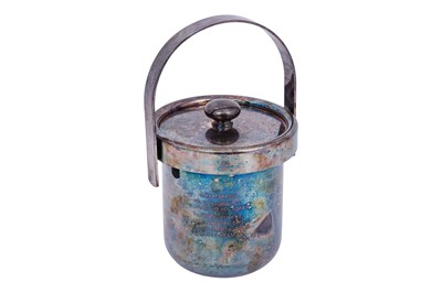 Lot 112 - A SILVER PLATED ICE BUCKET