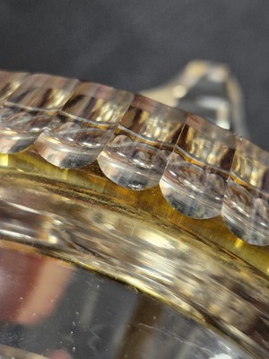 Lot 456 - A BOHEMIAN AMBER FLASH GLASS GOBLET AND COVER, LATE 19TH CENTURY