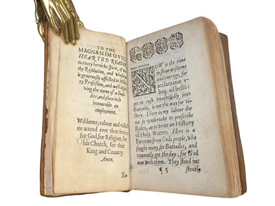 Lot 8 - Bernard (Richard) The Bible-Battells. Or, The Sacred Art Military, 1629