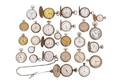 Lot 36 - TWENTY-SEVEN VARIOUS POCKET WATCHES/