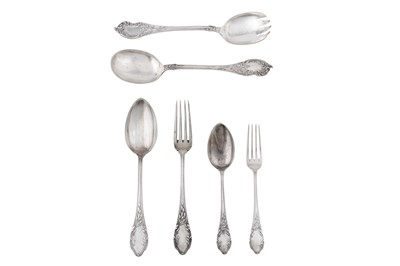 Lot 342 - An early 20th century Austrian 800 standard silver canteen / table service of flatware, Vienna circa 1910 by Alexander Sturm (active 1885-1915)