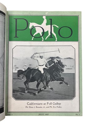 Lot 185 - Polo Magazine, subscriber's binding, a complete run, 1927-36