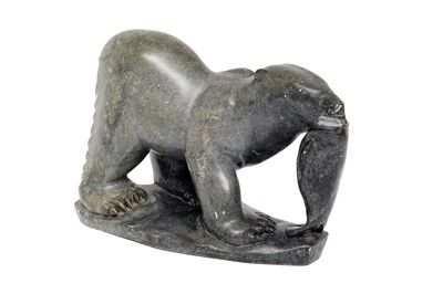 Lot 78 - INUIT CARVED STONE SCULPTURE