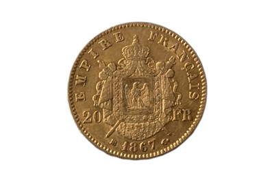 Lot 71 - FRANCE, NAPOLEON III (1852 - 1870) 1867 BB 20 FRANCS.
