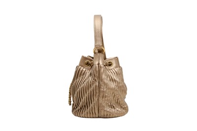 Lot 331 - Chanel Bronze CC Crossbody Bucket Bag