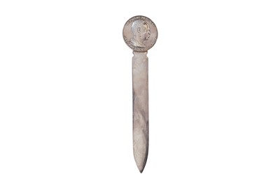 Lot 212 - A CHRISTOFLE SILVER-PLATED LETTER OPENER, FRANCE