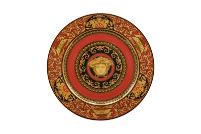 Lot 38 - Versace 'Medusa' Red Collection Presentation Plate