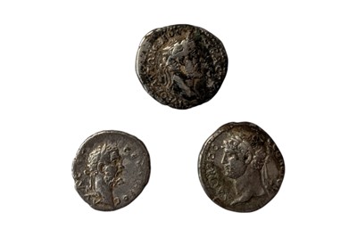 Lot 4 - 3X ANCIENT ROMAN SILVER DRACHMS OF CAPPADOCIA - HADRIAN, ANTONINUS PIUS & SEPTIMIUS SEVERUS.