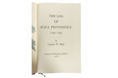 Lot 50 - Bligh Log of H.M.S. Providence 1791-1793. Genesis, 1976