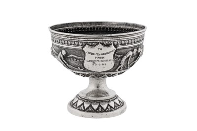 Lot 194 - An early 20th century Anglo – Indian unmarked silver footed bowl, Bombay circa 1930