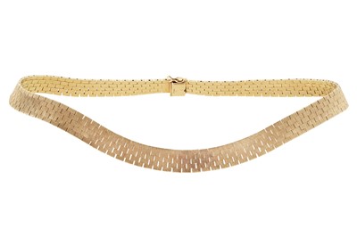 Lot 396 - A FANCY-LINK CHAIN NECKLACE, CIRCA 1968