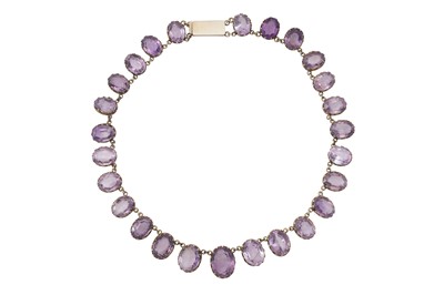 Lot 299 - AN AMETHYST RIVIÈRE NECKLACE