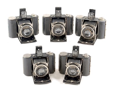 Lot 208 - Five Nagel Vollenda Folding 127 Format Cameras.