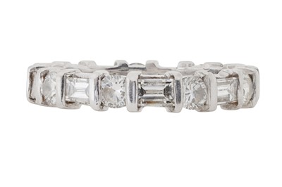 Lot 433 - A FULL DIAMOND ETERNITY RING