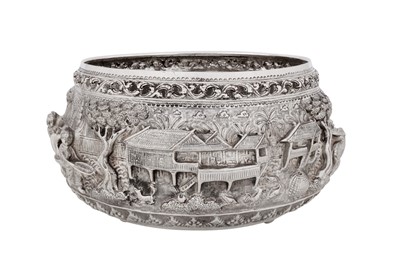 Lot 237 - A mid-20th century Thai silver bowl, Chiang Mai circa 1950