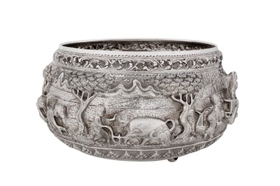 Lot 237 - A mid-20th century Thai silver bowl, Chiang Mai circa 1950